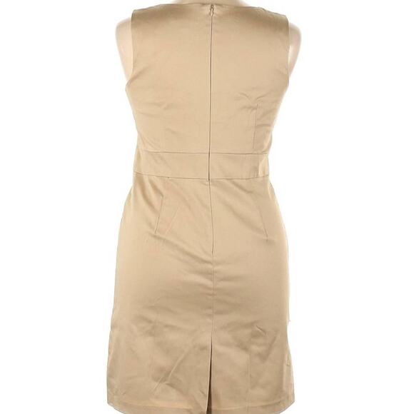 Mossimo Women's Sleeveless Khaki A-Line Dress Size 14 NWOT Casual Career Wear - Picture 3 of 8